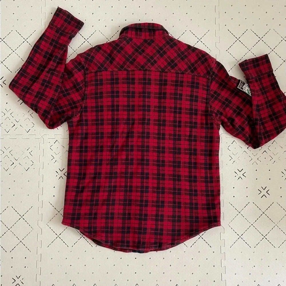 Ralph Lauren Polo‎ kids double layered thermal plaid shirt XL 18-20